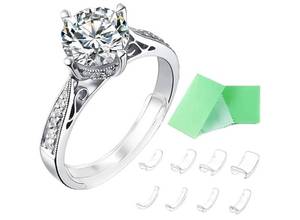 lot 37638 image: Invisible Ring Size Adjuster for Loose Rings Ring Adjuster Fit Any Rings, Assorted Sizes of Ring Sizer - Retail $8