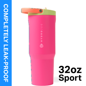 lot 37729 image: HydroJug Sport 32 oz Stainless Steel Water Bottle with Flip Straw  Insulated Leak-Proof Tumbler for Gym & Outdoor - Orchid - Retail $35