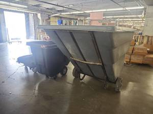 lot 19850 image: Wheeled Waste Containers - Set of 2