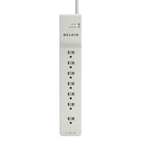 lot 1321 image: 7-Outlet Home Office Series Surge Protector with 6 ft Cord.