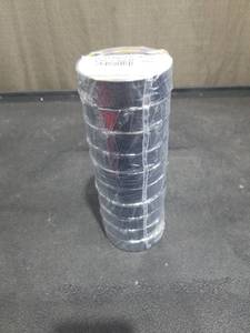 lot 1343 image: Wisdom Electrical Tape Black 34 X 60 Ft 7 Mil Vinyl 2 Rolls