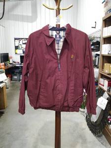 lot 1370 image: Chaps Ralph Lauren Mens Burgundy Harrington Jacket Size Large