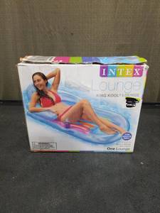 lot 1388 image: Intex Inflatable King Kool Pool Lounge  63  x 33.5