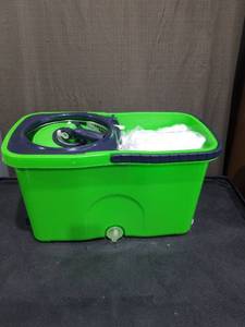 lot 1409 image: Spin Mop and Bucket Set with Microfiber Mop Heads