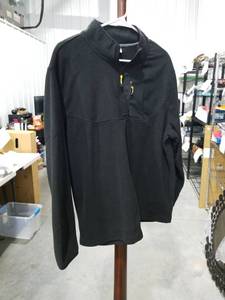 lot 1419 image: Starter Mens Black Quarter-Zip Fleece Pullover Size Large