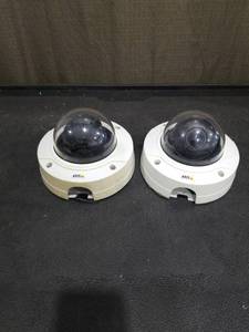lot 1446 image: Axis Communications Indoor Dome Security Cameras - Lot of 2