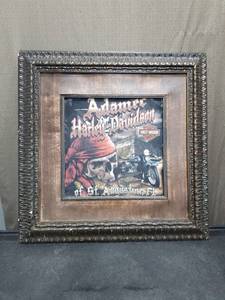 lot 1474 image: Adames Harley-Davidson St. Augustine FL Framed Graphic Art