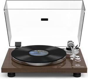 lot 7026 image: $120 Turntable Record Player Wireless, Aluminium Platter, AT-3600L MM