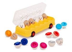 lot 7032 image: Battat EggXpress Yourself Match Eggs Shapes & Colors, 39-pc