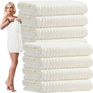 lot 7042 image: Grey SmoothNovelty 8 Pack Microfiber Towels 27x60 Absorbent