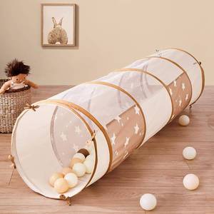 lot 7045 image: Tiny Land Tunnel Toys for Toddlers, 69 x 18, Indoor Crawl Tunnel