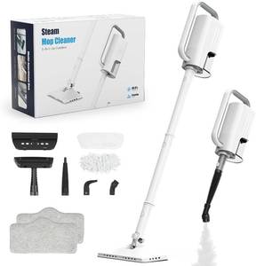 lot 7101 image: $80 Lunar Halo 6-in-1 Steam Mop, 1200W, 400ml Tank, 23ft Cord, 2 Pads