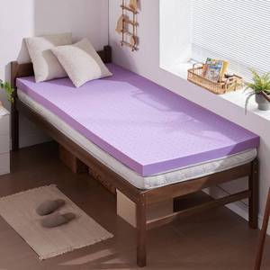 lot 7114 image: SINWEEK 2-Inch Gel Memory Foam Mattress Topper, Ventilated Twin