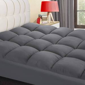 lot 7141 image: $99 COONP King Mattress Topper, Pillowtop, 8-21 Inch Deep Pocket, Grey