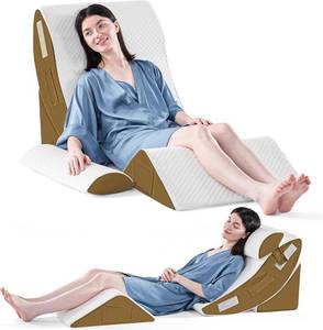 lot 7183 image: $70 Yojoker 4Pcs Orthopedic Wedge Pillow Set for Sleeping, Pain Relief