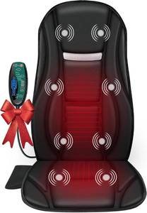 lot 7187 image: $55 Snailax Vibration Back Massager with Heat, 8 Motors & 5 Modes
