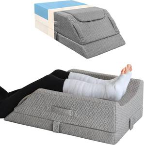 lot 7189 image: Adjustable Leg Elevation Pillow for Swelling Cooling Memory Foam