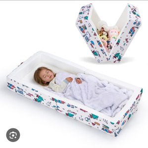 lot 7206 image: Umoving Portable Foldable Toddler Travel Bed