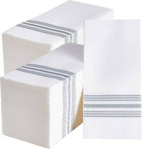 lot 7208 image: Vplus 300-Pack Guest Towels Disposable Bathroom Napkins, Cloth