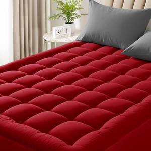 lot 7215 image: Supportive Quilted Mattress Pad, Pillow-Top Fit Full 8-21 Deep