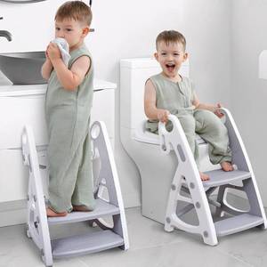 lot 7216 image: Primlect Potty Training Seat 2-in-1 Toddler Seat with Step Stool