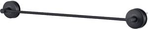 lot 7225 image: JOMOLA Towel Bar Suction Rack, Stainless Steel, Matte Black, 22in