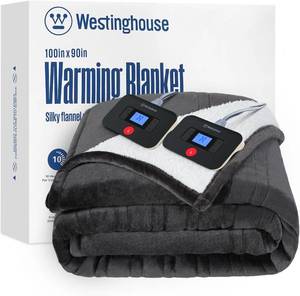 lot 7250 image: $126 Westinghouse Electric Blanket King, Reversible, 10 Heat Levels