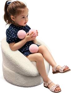 lot 7255 image: Mini Toddler Chair - 17.3 Compact Kids Couch with Carry Handle