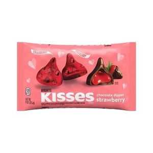 lot 7290 image: Three Pack Hersheys Valentines Kisses Chocolate Dipped Strawberry 9oz