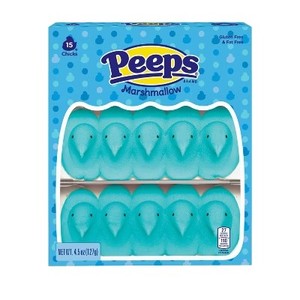 lot 7298 image: Three Pack Peeps Easter Blue Chicks - 4.5oz15ct