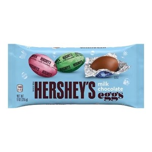 lot 7300 image: Two Pack Hersheys Easter Solid Milk Chocolate Eggs - 9oz