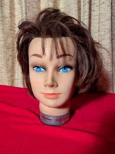 lot 31 image: Charlene Products Nancy No. 26 Wig Training Head with Human Hair