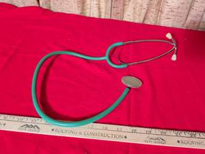 lot 44 image: Medical Stethoscope with Green Tubing