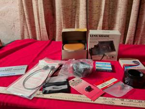 lot 66 image: Film Camera Accessories Lot - Ambico Lens Shade, Coastar Stepping Ring, Rolev Magi-Glas Filter & More