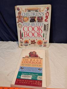 lot 130 image: Childrens Step-By-Step Cookbook & The Baby Cookbook Revised Edition - Set of 2