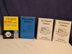 lot 134 image: Lot of 4 Spiral-Bound Community & Specialty Cookbooks