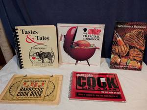lot 138 image: BBQ & Grilling Cookbook Collection - Set of 5
