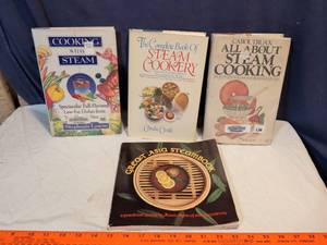 lot 139 image: Steam Cooking Cookbook Collection - Set of 4