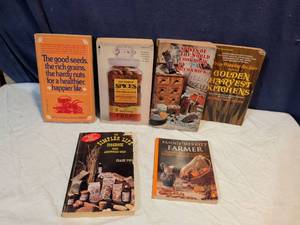 lot 142 image: Lot of 6 Classic Natural Foods & Cooking Paperback Books