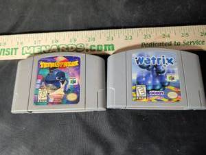 lot 149 image: Tetrisphere & Wetrix Nintendo 64 Cartridges Bundle