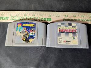 lot 154 image: Nintendo 64 Racing Games Lot - Lego Racers & California Speed