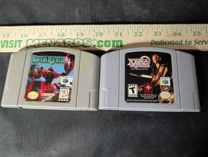 lot 155 image: Star Fox 64 & Xena Warrior Princess The Talisman of Fate Nintendo 64 Cartridge Lot