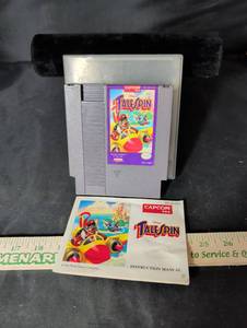 lot 164 image: Disneys TaleSpin NES Cartridge with Manual and Dust Sleeve