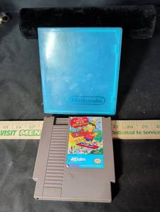 lot 171 image: The Simpsons Bart vs. the Space Mutants NES Cartridge with Plastic Case