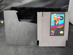 lot 177 image: Excitebike NES Cartridge with Dust Sleeve