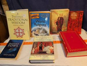 lot 201 image: Mixed Book Lot - Religion, History, and Fiction