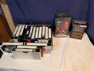 lot 270 image: VHS Tape Lot with Audiobooks - Serenity Bay & Patricia Cornwell Point of Origin