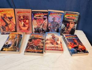 lot 282 image: Indiana Jones Paperback Novel Collection - Lot of 9 Books