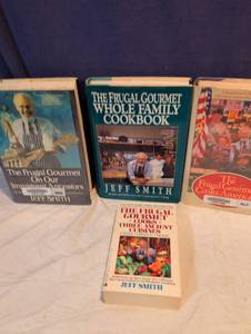 lot 298 image: The Frugal Gourmet by Jeff Smith - Set of 4 Cookbooks