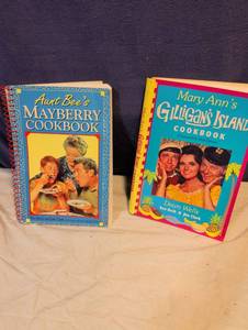 lot 308 image: Aunt Bees Mayberry Cookbook & Mary Anns Gilligans Island Cookbook Set